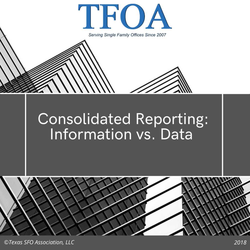 Consolidated Reporting
